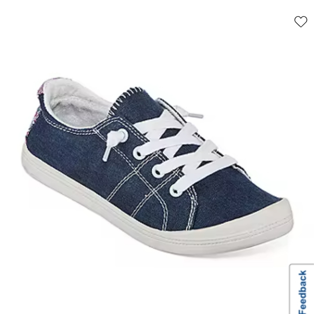 Navy slip on sneakers